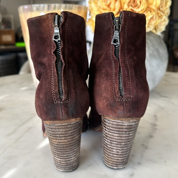 Rag & Bone brown suede ankle boots - Picture 4 of 8